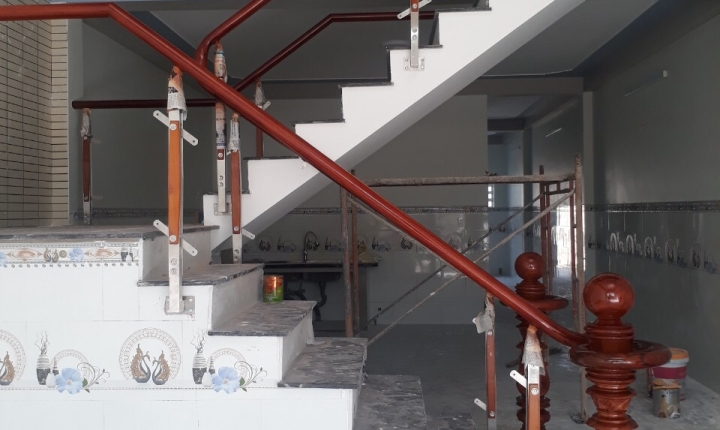 Công trình cầu thang gỗ Bàu Bàng